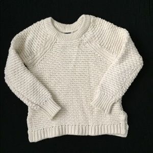 GAP kids girls 3T white knit sweater